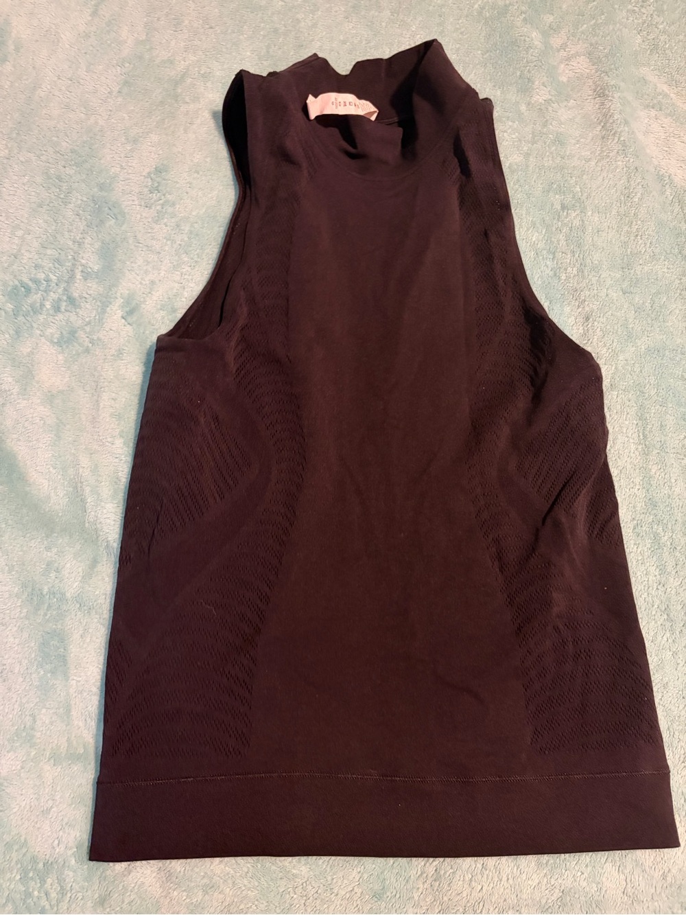 Lululemon Black High-Neck Seamless Tank